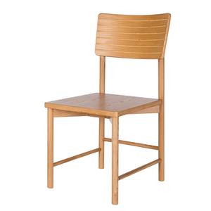 Chaises SAIDO - Lot de 2 Beige - Marron - En partie en bois massif - 45 x 87 x 50 cm