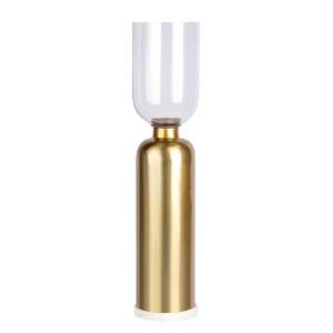 Bodenkerzenhalter Shyam 200 Eisen / Klarglas - Gold