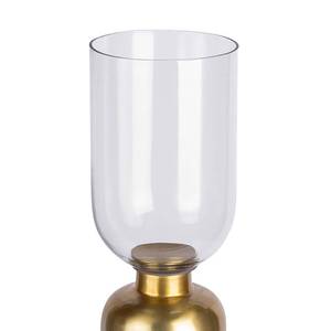 Bodenkerzenhalter Shyam 200 Eisen / Klarglas - Gold