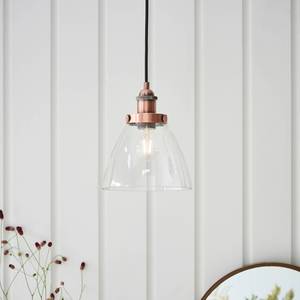 Hanglamp Noami transparant glas/staal - 1 lichtbron