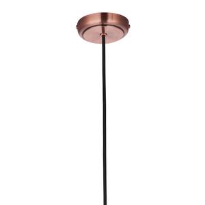 Suspension Noami Verre transparent / Acier - 1 ampoule
