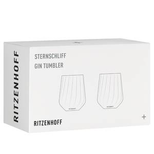 Gin tumblerglazen Sternschliff (2 stuk) kristalglas - transparant