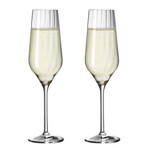 Champagnerglas Sternschliff (2er-Set) Kristallglas - Transparent