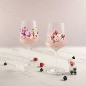 Aperitiefglas Sommersonett (set van 2) kristalglas - roze/groen