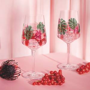 Verres #1 Sommersonett (lot de 2) Verre cristallin - Rose / Vert