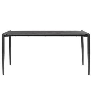 Table Teuven Imitation marbre anthracite