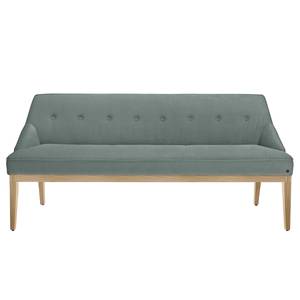 Banquette Cozy II Tissage à plat / Hêtre massif - Vert olive clair	 - Largeur : 180 cm - Hêtre clair