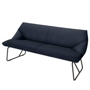 Diningsofa Cushion II Webstoff / Metall - Nachtblau - Breite: 184 cm
