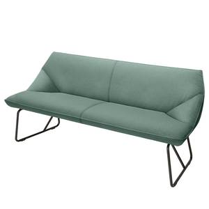 Divanetto Cushion II Tessuto / Metallo - Verde menta - Larghezza: 184 cm