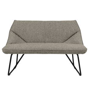 Divanetto Cushion III Ciniglia / Metallo - Grigio pietra - Larghezza: 184 cm