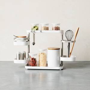 Etagère organisateur multi-niveaux Holst ABS / Acier - Blanc