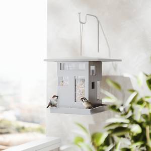 Nichoir oiseau Bird Café ABS / Acier - Gris