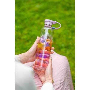 LEONARDO, 500ml Glas Trinkflasche mit Filzhülle