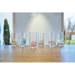 Trinkglas Daily II (6er-Set) Kristallglas - Mehrfarbig