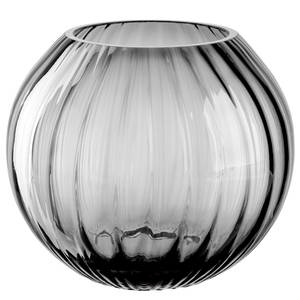 Vase boule Poesia Verre cristallin - Gris - Diamètre : 20 cm