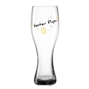 Weizenbierglas Presente Bester Papa Kristallglas - Mehrfarbig