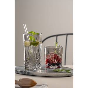 Drinkglas Capri (set van 4) kristalglas - Grijs - Capaciteit: 0.25 L