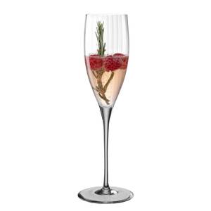 Flûtes à champagne Poesia (lot de 6) Verre cristallin - Gris