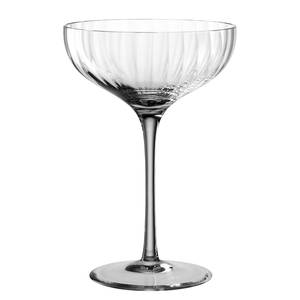 Champagnerschale Poesia (6er-Set) Kristallglas - Grau