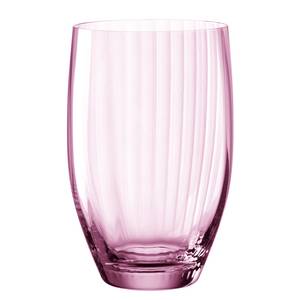 Drinkglas Poesia (set van 6) kristalglas - Roze - Capaciteit: 0.36 L