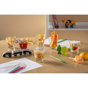 Bicchiere Bambini Costruttore (6) Cristallo - Multicolore