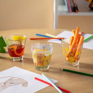 Verres Bambini Dinosaures (lot de 6) Verre cristallin - Multicolore