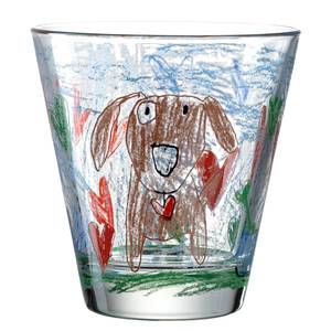Bicchiere Bambini Cane (6) Cristallo - Multicolore
