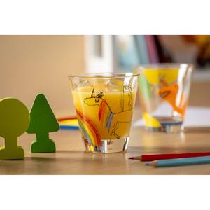Drinkglas Bambini Regenboog (set van 6) kristalglas - meerdere kleuren