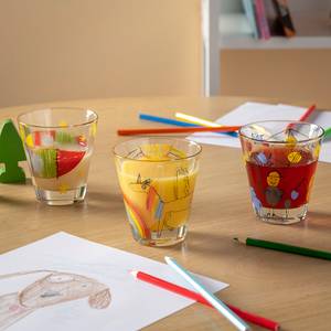 Verres Bambini Arc-en-ciel (lot de 6) Verre cristallin - Multicolore