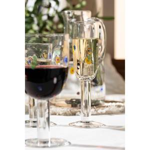 Flûtes à champagne Fiori (lot de 4) Verre cristallin - Multicolore