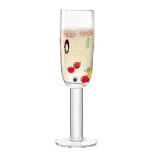 Flûtes à champagne Fiori (lot de 4) Verre cristallin - Multicolore