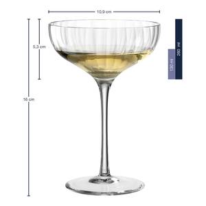 Coupes à champagne Poesia (lot de 6) Verre cristallin - Translucide