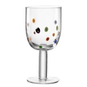 Verres à vin Fiori (lot de 4) Verre cristallin - Multicolore