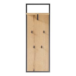 Composizione ingresso Marcoola I (6) Impiallacciato in vero legno / Metallo - Color rovere / Nero