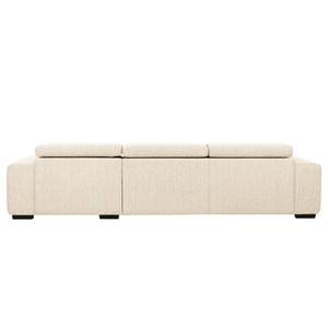 Ecksofa Penpont Flachgewebe Kaja: Beige - Longchair davorstehend rechts