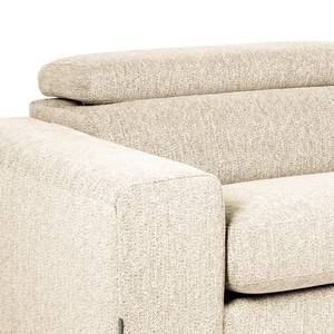 Ecksofa Penpont Flachgewebe Kaja: Beige - Longchair davorstehend rechts