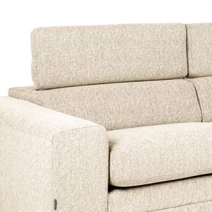 Ecksofa Penpont Flachgewebe Kaja: Beige - Longchair davorstehend rechts