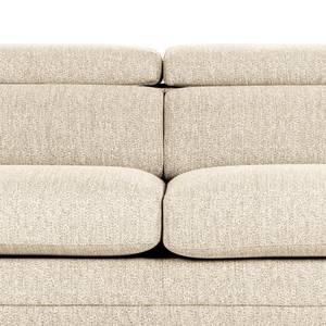 Ecksofa Penpont Flachgewebe Kaja: Beige - Longchair davorstehend rechts