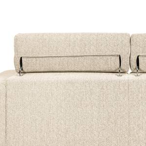 Ecksofa Penpont Flachgewebe Kaja: Beige - Longchair davorstehend rechts