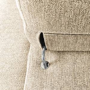 Ecksofa Penpont Flachgewebe Kaja: Beige - Longchair davorstehend rechts