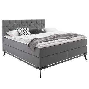 Boxspringbett Milano Lichtgrau - 180 x 200cm - H3