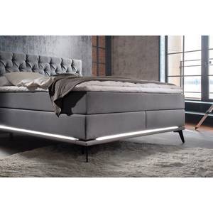 Boxspringbett Milano Lichtgrau - 180 x 200cm - H3