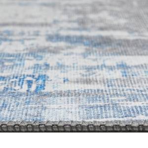 Kurzflorteppich Punto Polyester - Creme / Blau - 120 x 170 cm