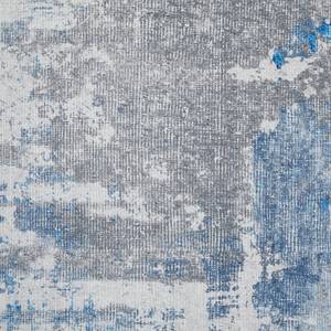 Kurzflorteppich Punto Polyester - Creme / Blau - 120 x 170 cm