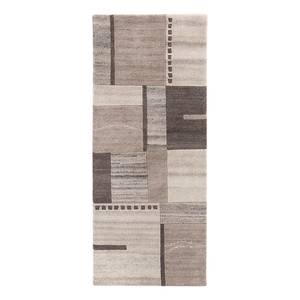 Tapis de couloir en laine Henderson Laine vierge - Beige / Naturel - 80 x 300 cm