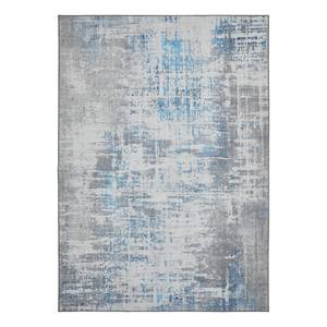 Kurzflorteppich Punto Polyester - Creme / Blau - 155 x 230 cm