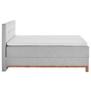 Letto boxspring Catania Tessuto Meara: grigio chiaro - 120 x 200cm