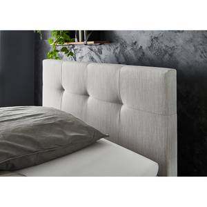 Boxspringbett Catania Webstoff Meara: Hellgrau - 120 x 200cm