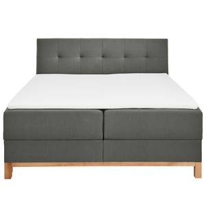 Letto boxspring Catania Tessuto Meara: antracite - 160 x 200cm