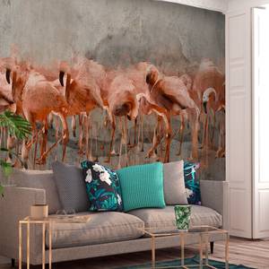 Papier peint intissé Flamingo Lake Papier peint en intissé premium - Rose - 200 x 140 cm